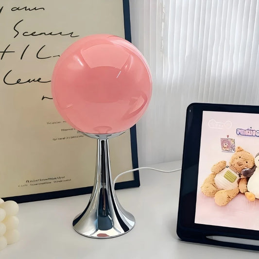 SputnikGlow — Mid-Century Glass Globe Table Lamp