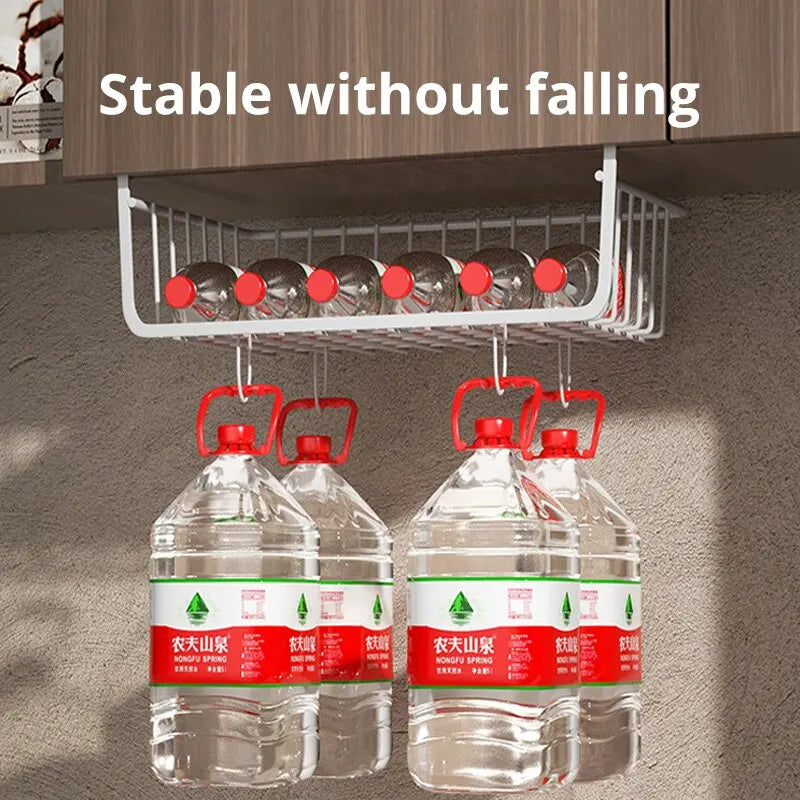 SpaceHook™ Metal Hanging Storage Basket (Wall & Cabinet Mount)