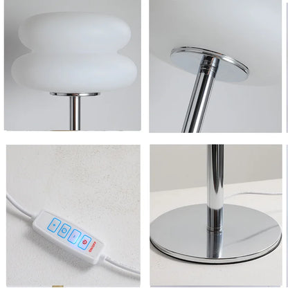 MacaronGlow — Stacked Opal Glass Table Lamp