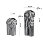 Modern Striped Vases