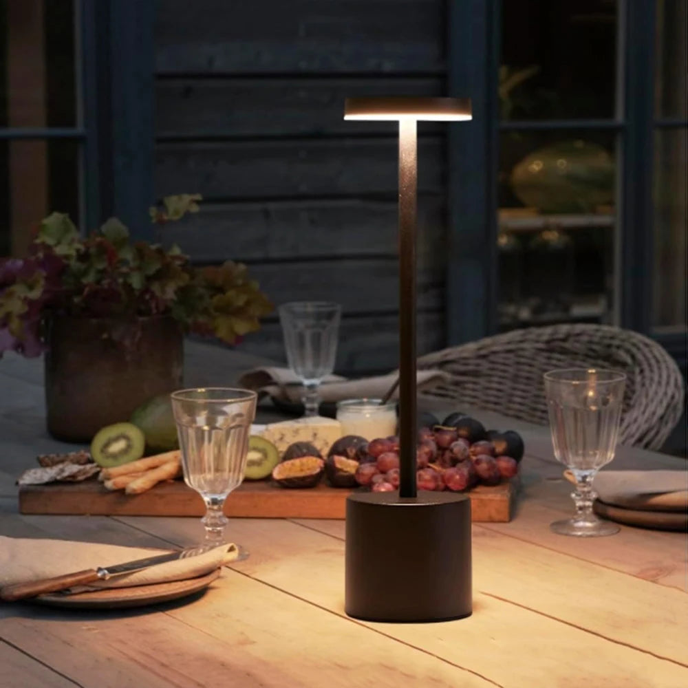 PillarGlow — Cordless LED Table Lamp with Touch Dimmer