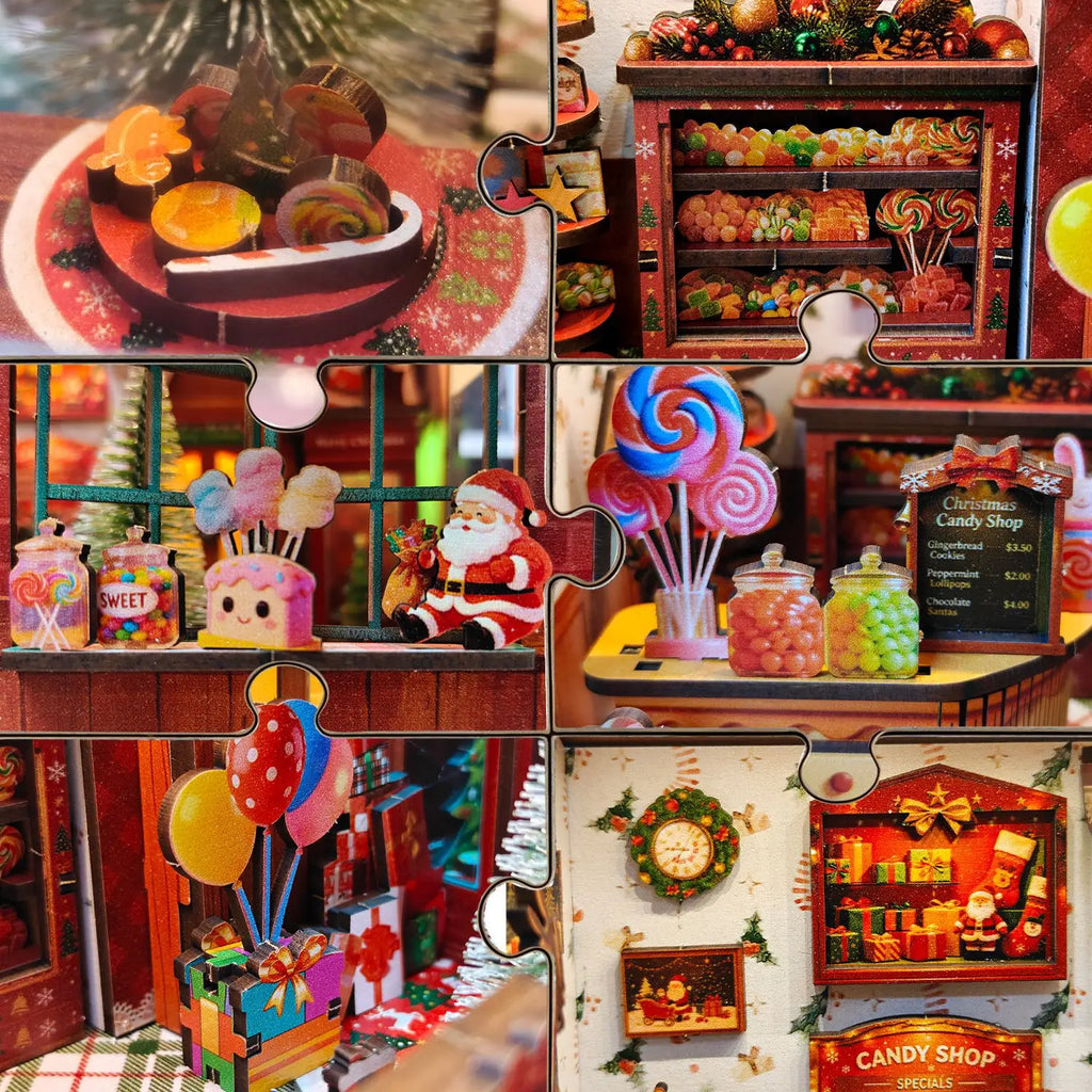 Christmas Candy House DIY Miniature House Kit