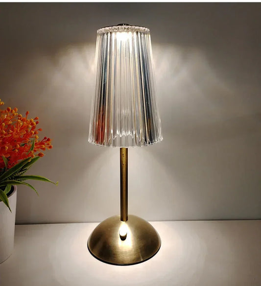 StarGlow Crystal Cordless Table Lamp — Touch Dimmer