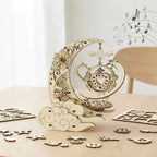 Moon & Star Music Box Wooden Puzzle