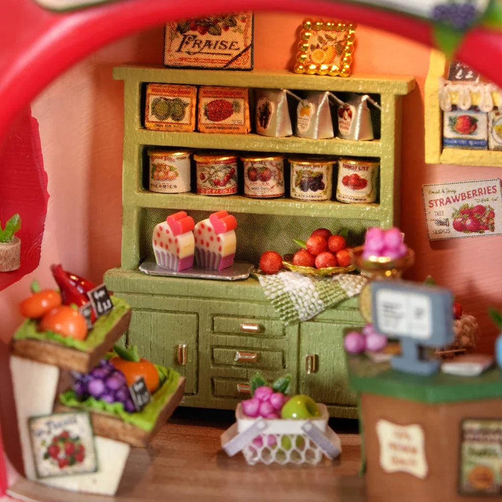 DIY Dollhouse Furniture Set Wooden Miniature Kit