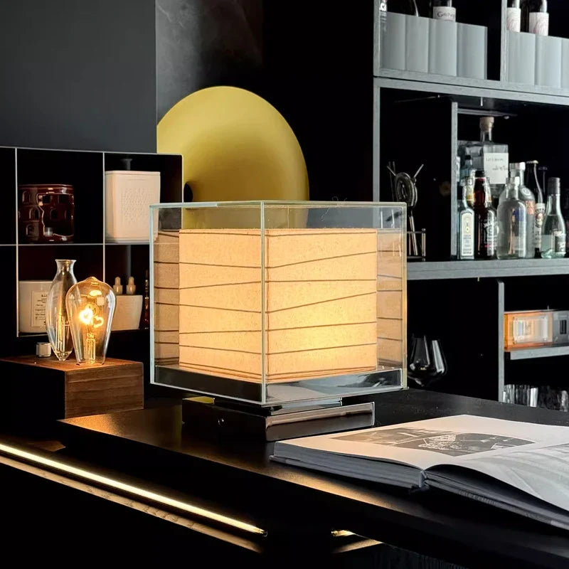 Shoji Cube Table Lamp
