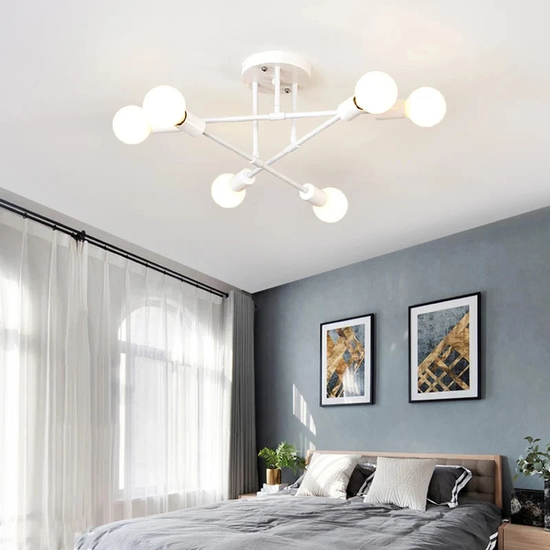 OrbitGlow — Mid-Century Sputnik Ceiling Light