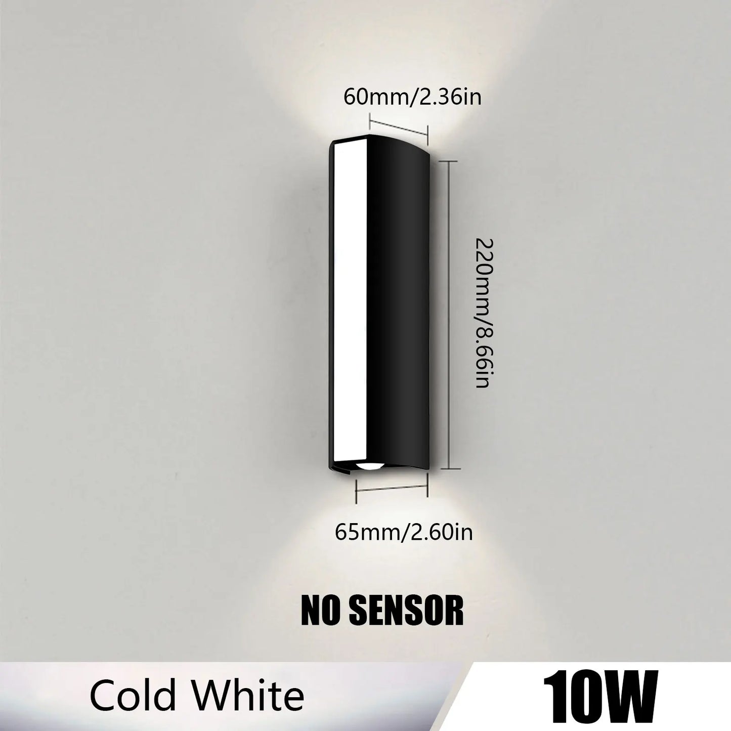 DuoGlow — Split Cylinder Outdoor LED Wall Sconce