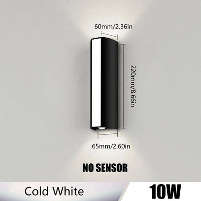 DuoGlow — Split Cylinder Outdoor LED Wall Sconce