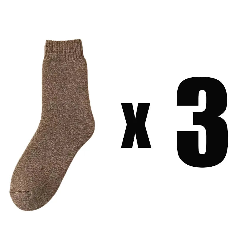 Fleece Lined Thermal Socks Thick Winter Crew Socks, Cozy Warm Socks for Women and Men, 1 or 3 Pairs