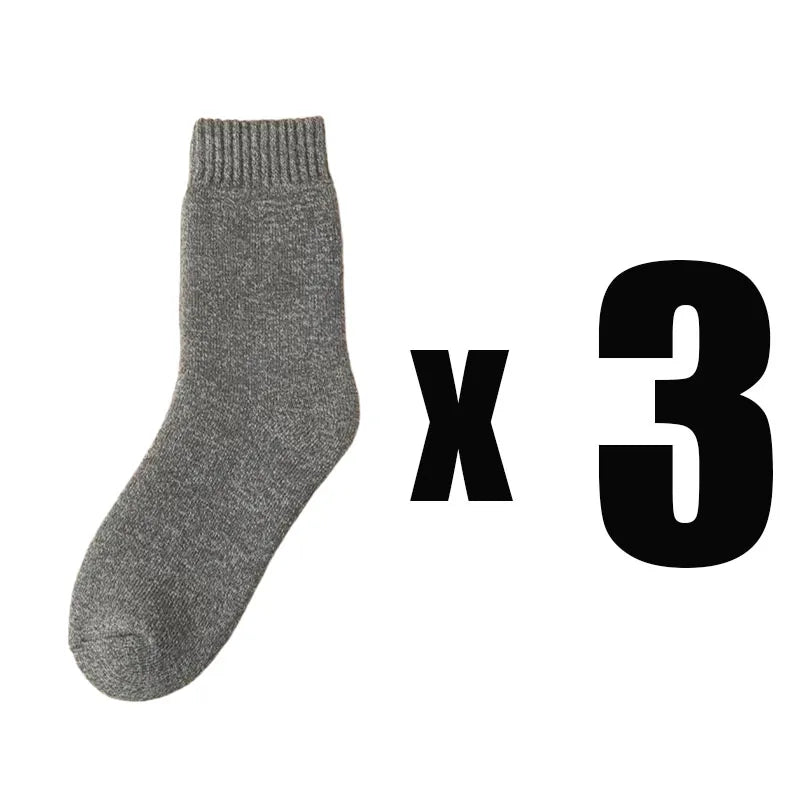 Fleece Lined Thermal Socks Thick Winter Crew Socks, Cozy Warm Socks for Women and Men, 1 or 3 Pairs