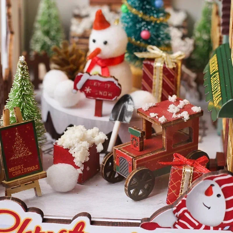 Christmas Window House DIY Book Nook Kit