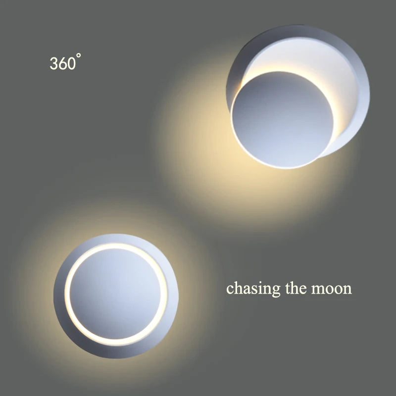 LunaGlow — Rotating Dome LED Wall Sconce