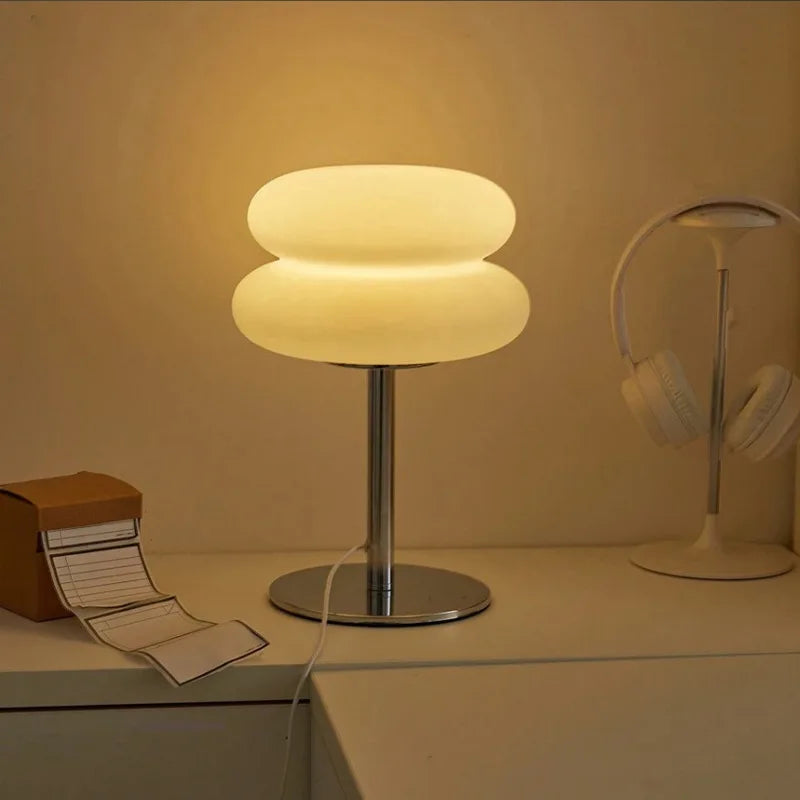 MacaronGlow — Stacked Opal Glass Table Lamp