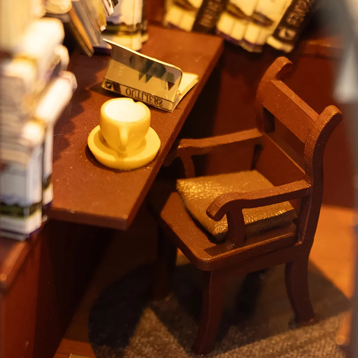 Library DIY Miniature House Kit