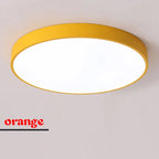 SlimGlow Ultra-Thin LED Ceiling Light — Flush Mount, 3 Colors, Multiple Sizes & Finishes