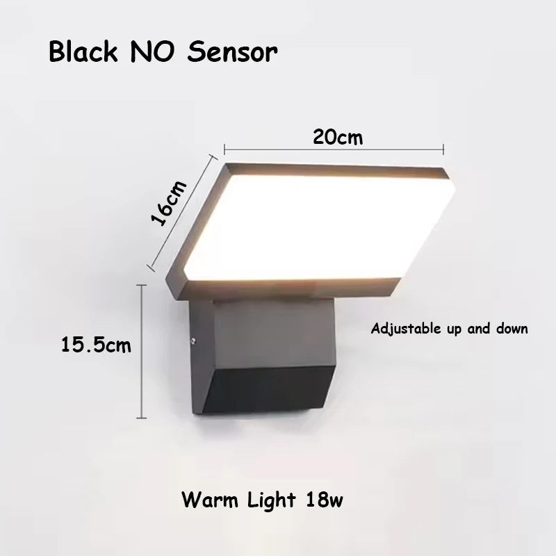 VisorGlow — Adjustable Outdoor Motion Sensor Wall Light