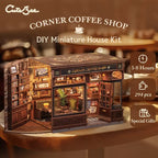 Corner Coffee Shop DIY Book Nook Kit