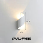 TwistGlow — Spiral Outdoor LED Wall Sconce