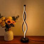 WaveGlow — Sculptural Infinity LED Table Lamp