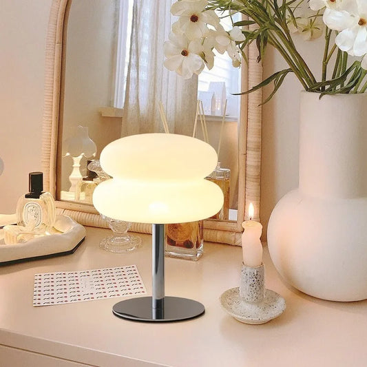 MacaronGlow — Stacked Opal Glass Table Lamp
