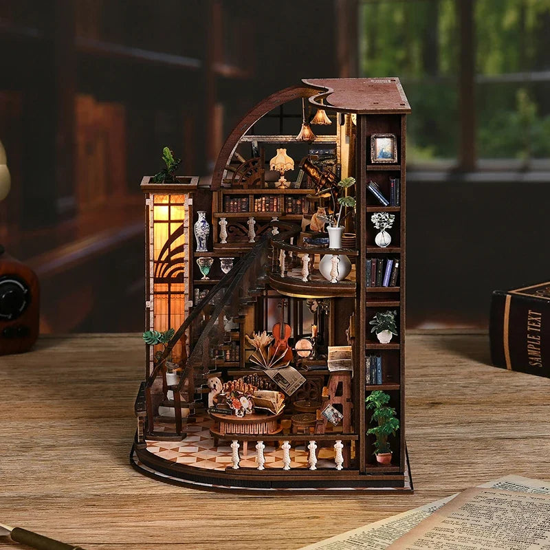 Bacchus Bookstore DIY Miniature House Kit