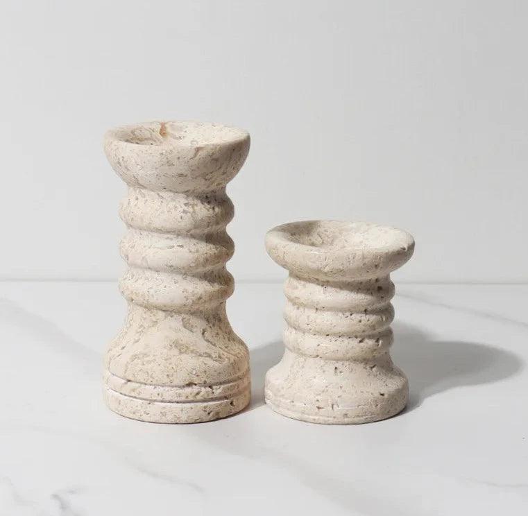 Timeless Stone Candle Holder