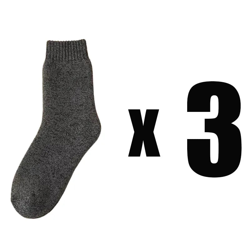 Fleece Lined Thermal Socks Thick Winter Crew Socks, Cozy Warm Socks for Women and Men, 1 or 3 Pairs