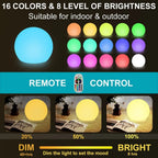 GlobeGlow — Rechargeable LED Garden Sphere Light
