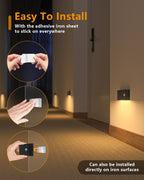 WarmSense Motion Sensor Night Light — Warm White 2700K, Rechargeable, Magnetic Mount, USB-C