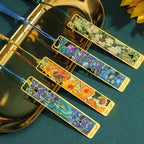 ArtMark Van Gogh Irises — Brass Metal Bookmark