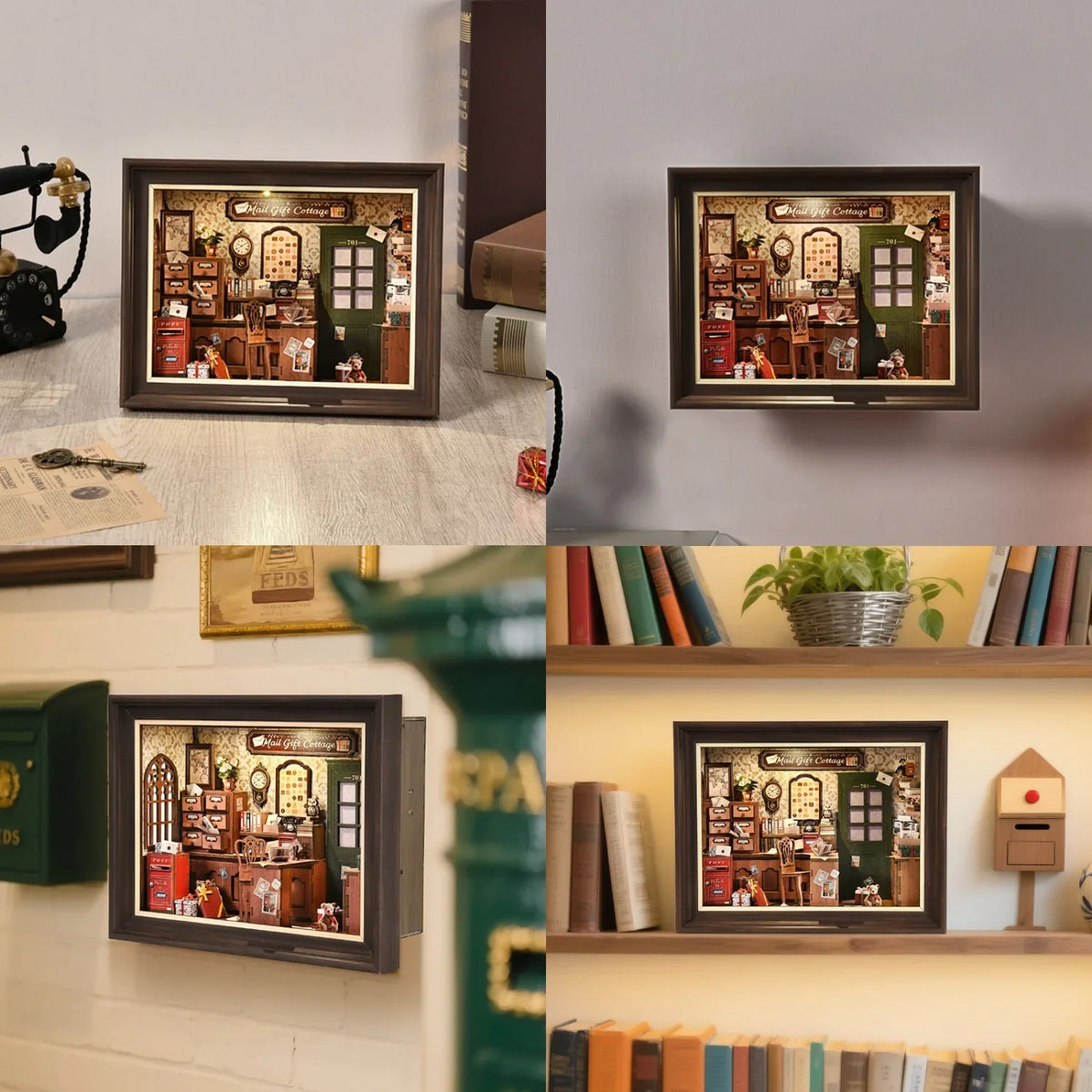 Mail Gift Cottage DIY Book Nook Kit