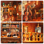 Time Figurines Miniatures Handmade Xmas Crafts DIY Book Nook Kit