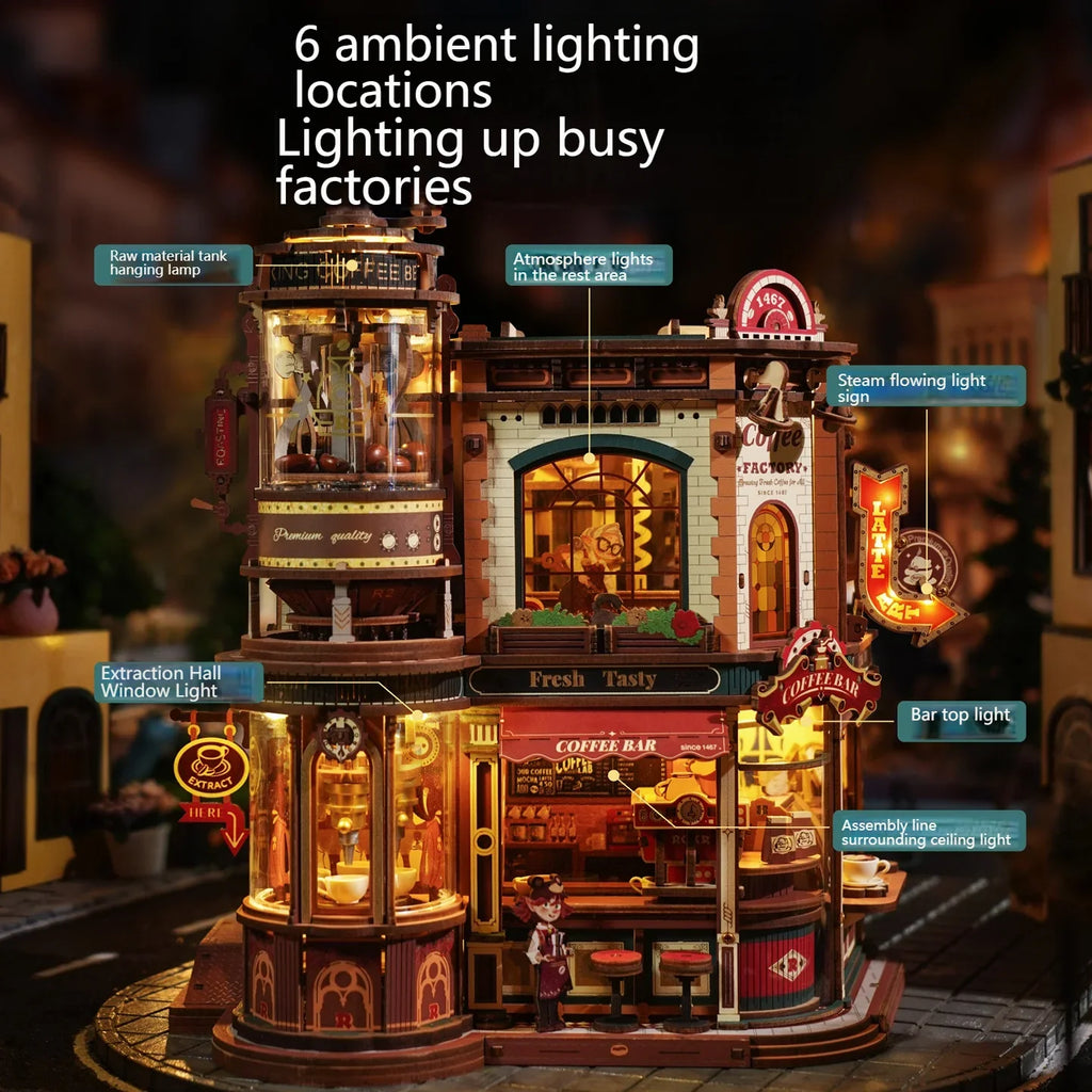 Coffee Factory DIY Miniature House Kit