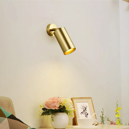 SpotTrack GU10 Wall & Track Spotlight — 340° Rotatable, 7W LED, Black Gold White, Hardwired