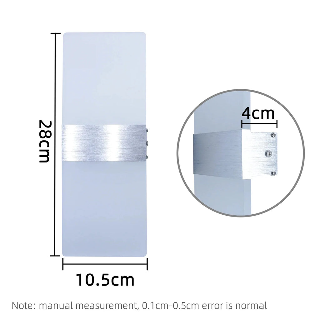 PanelGlow — Frosted Acrylic LED Wall Sconce