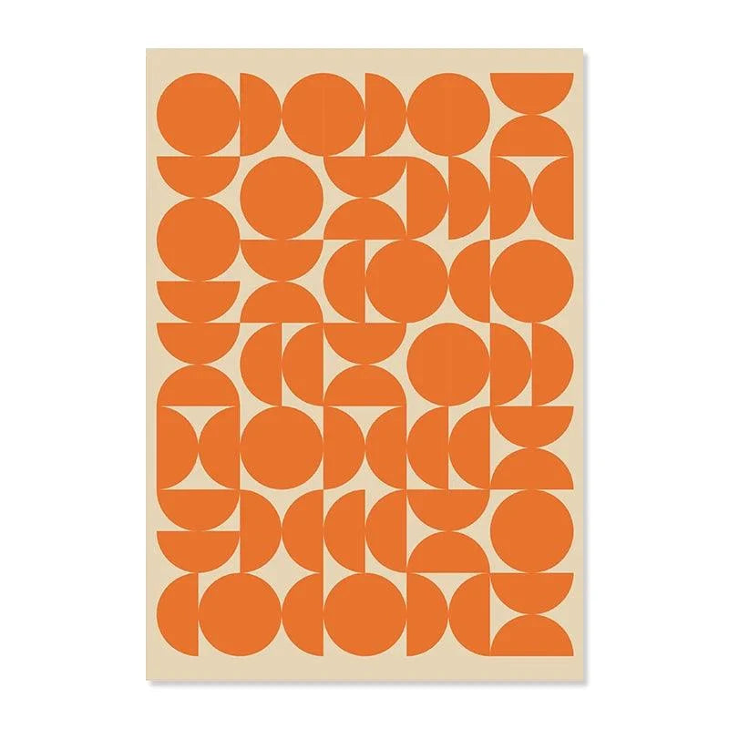 Orange Figures Prints