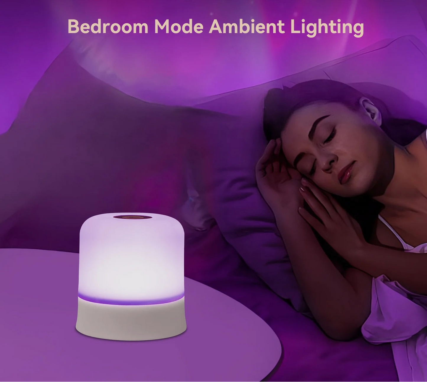 TouchGlow — Rechargeable LED Night Light with Remote,Compact Table Lamp, Dimmable, USB-C