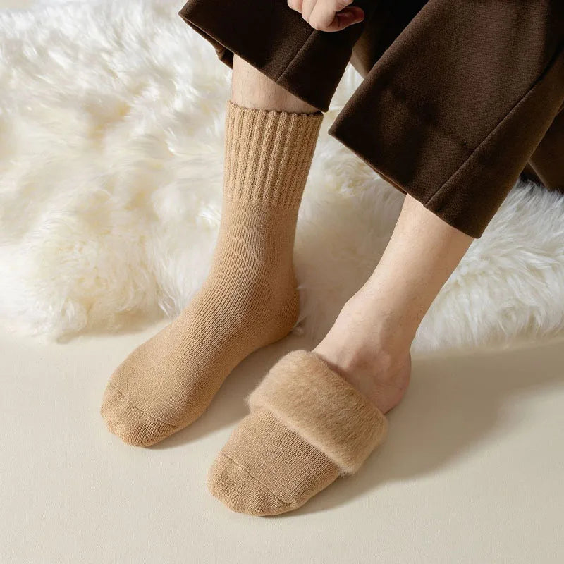 Fleece Lined Thermal Socks Thick Winter Crew Socks, Cozy Warm Socks for Women and Men, 1 or 3 Pairs