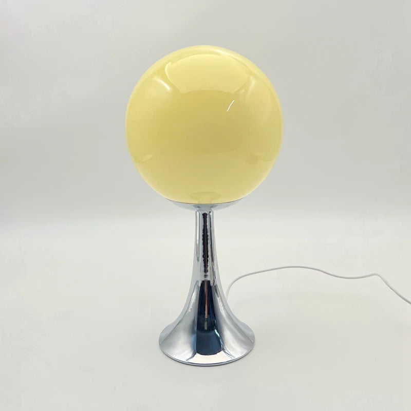 SputnikGlow — Mid-Century Glass Globe Table Lamp