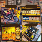Motorcycle Repair Shop DIY Miniature House Kit