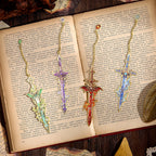 Fantasy Sword Bookmark Set — 4 Metal Bookmarks for Readers