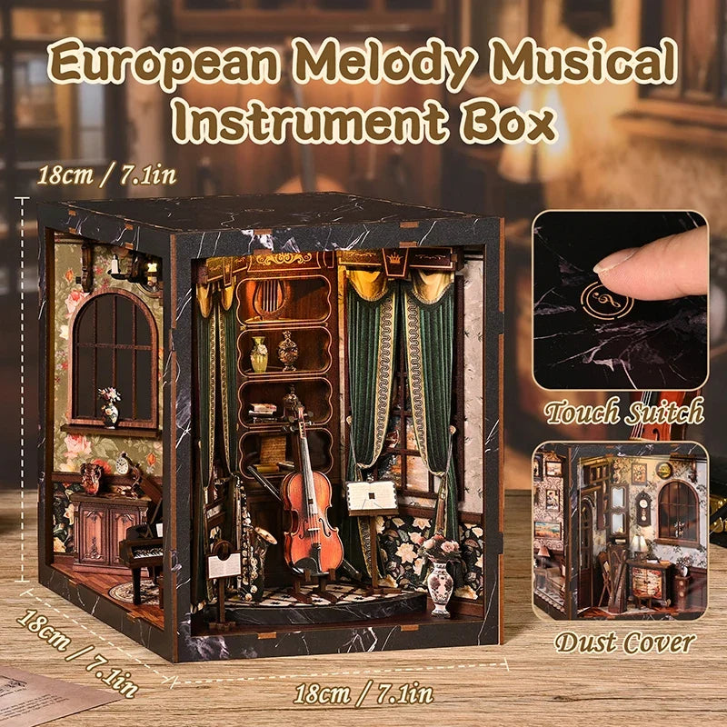 European Melody Box DIY Book Nook Kit