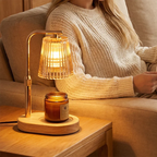 Candle Warmer Lamp with Timer and Dimmer, Electric Candle Warmer for Jar Candles, Adjustable Height