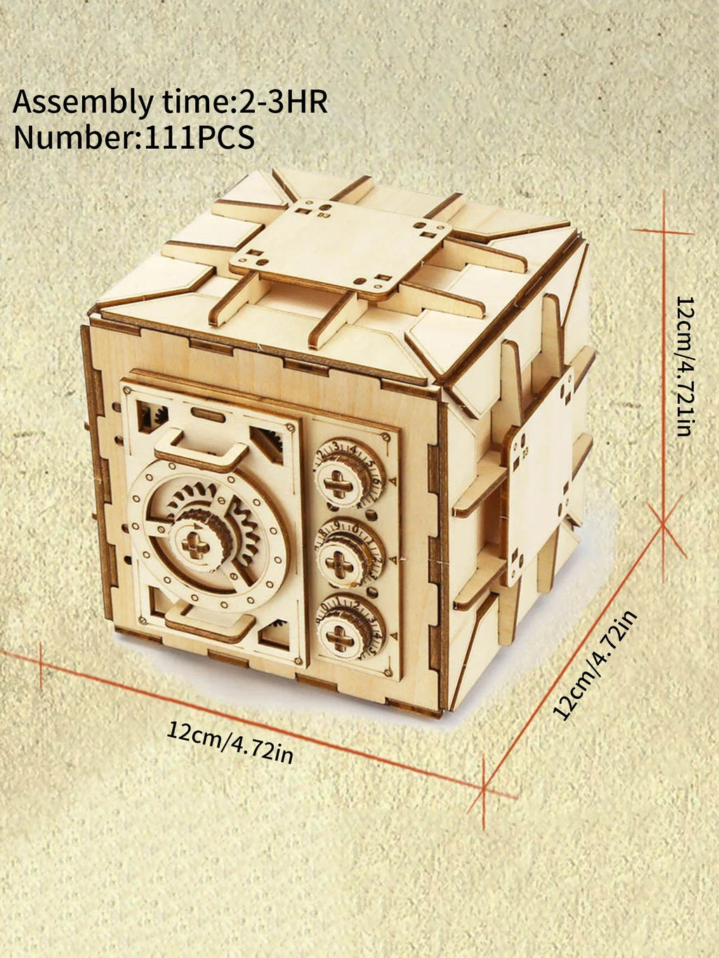 Locker Puzzle Box DIY 3D Wooden Puzzle Kit