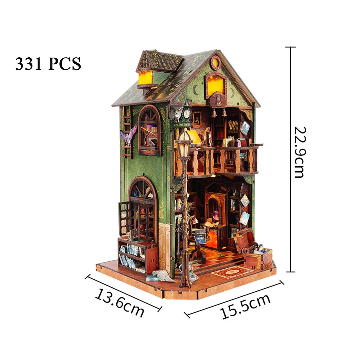 Owl Library DIY Miniature House Kit