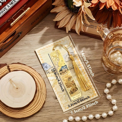 ArtMark Van Gogh Irises — Brass Metal Bookmark