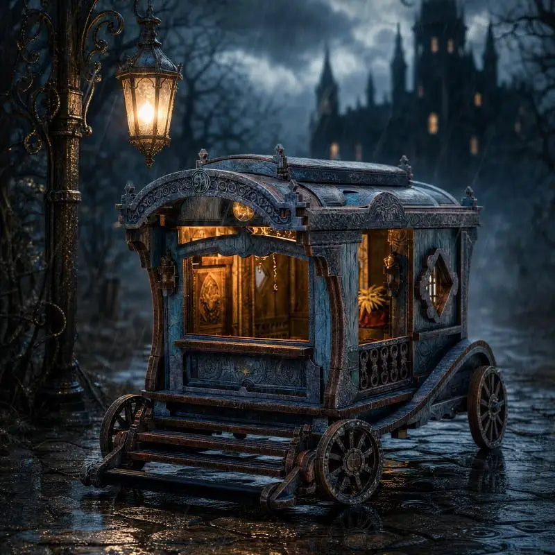 Onyx Dragon Carriage DIY Miniature House Kit