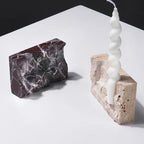 Travertine Stone Candle Holder