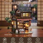 Kasuga Grocery Store DIY Miniature House Kit with LED Lights
